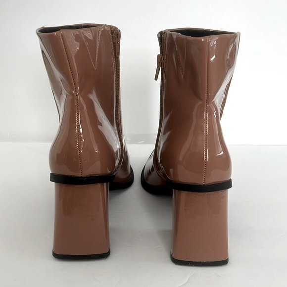 Bp. by Nordstrom Women’s Loren Pointed Toe Glossy Bootie Block Heel Size 11 NWT - Picture 5 of 6